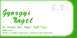 gyorgyi nagel business card